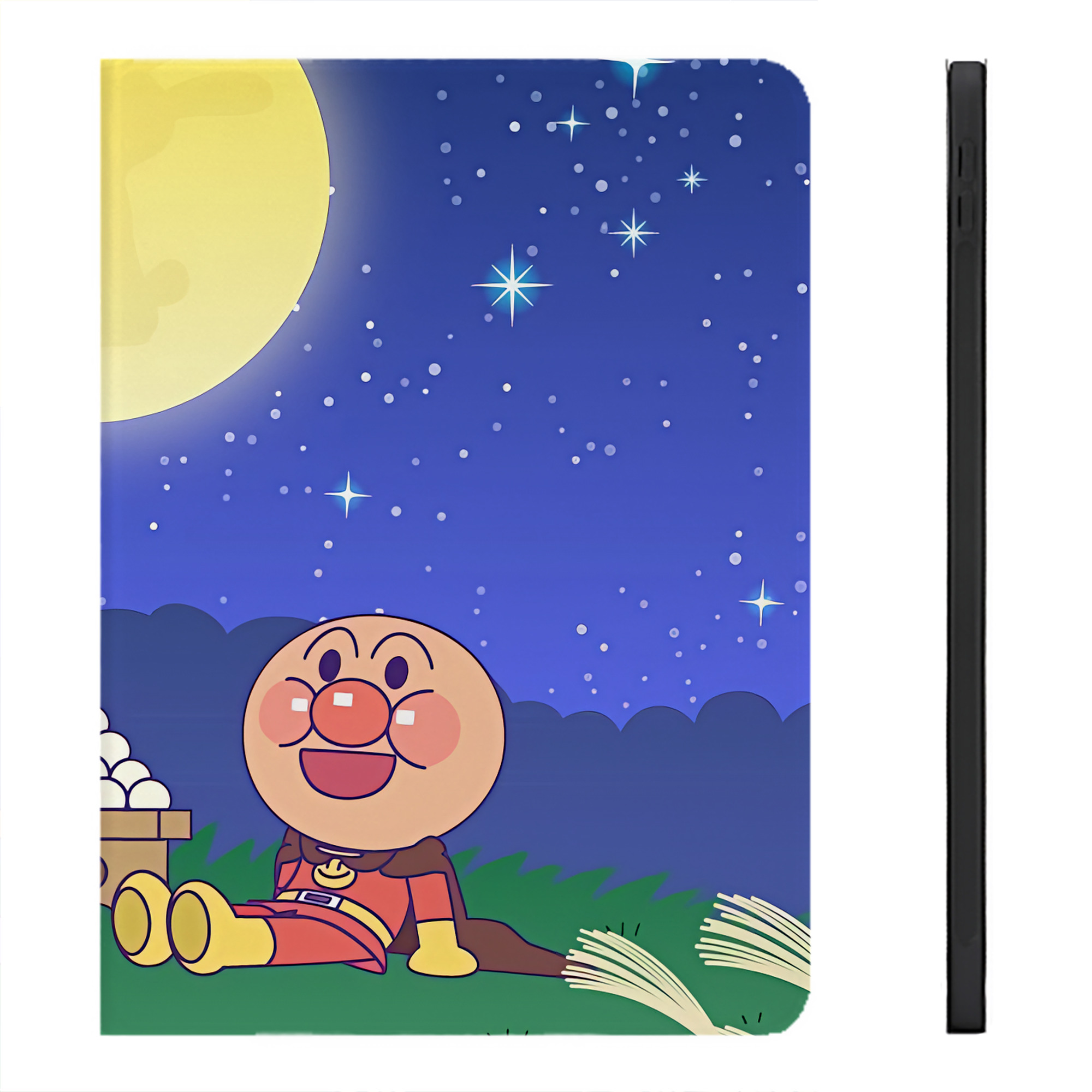 （画像用） アンパンマン Anpanman IPadケース ペンホルダー付き ブックスタイルデザイン